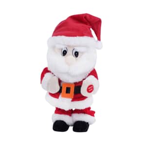 Homesmart White Dancing Santa Claus Electric Toy with Music (3xAA Battery Not Included)