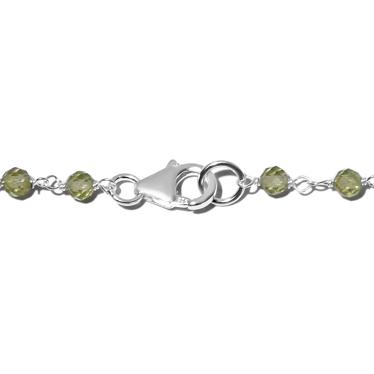 Ankur Treasure Chest Peridot Beaded Necklace 20 Inches in Sterling Silver 12.25 ctw image number 3