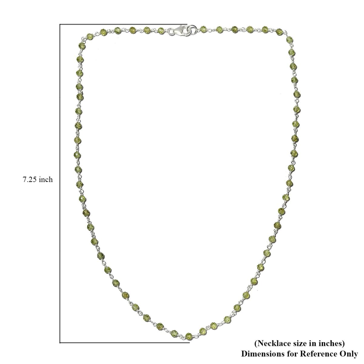 Ankur Treasure Chest Peridot Beaded Necklace 20 Inches in Sterling Silver 12.25 ctw image number 5