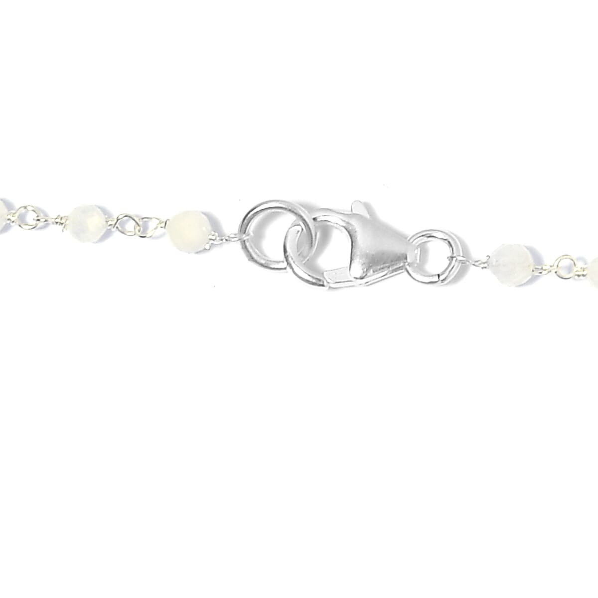 Ankur Treasure Chest Kuisa Rainbow Moonstone Beaded Necklace 20 Inches in Sterling Silver 12.40 ctw image number 3