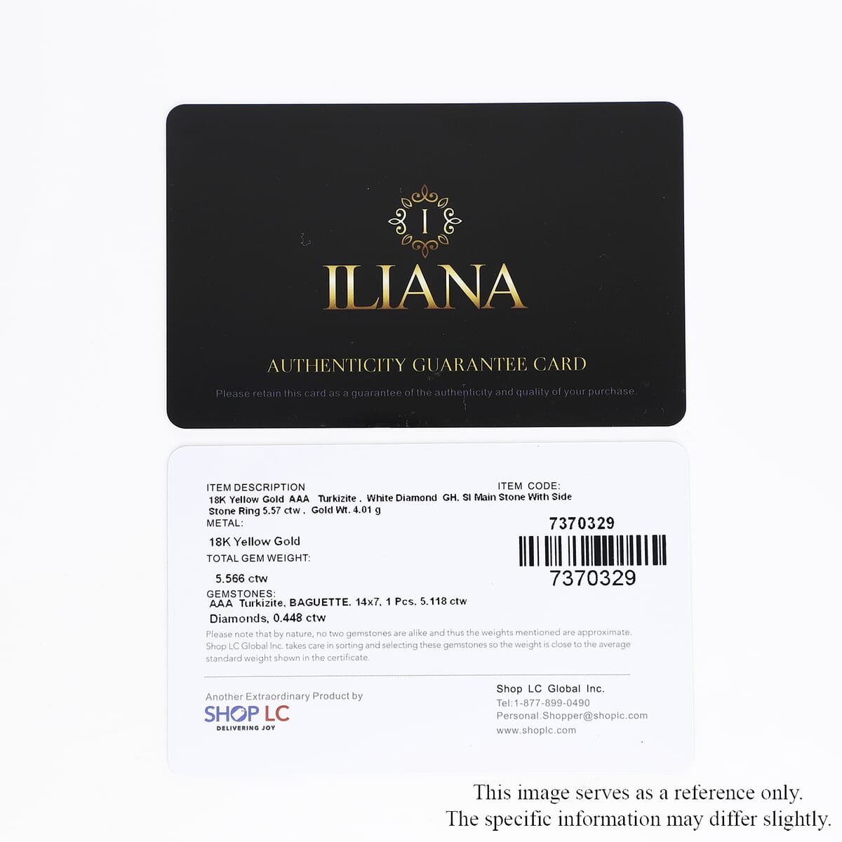 ILIANA 18K Yellow Gold AAA Turkizite and G-H SI Diamond Halo Ring 3.90 Grams 5.50 ctw image number 8