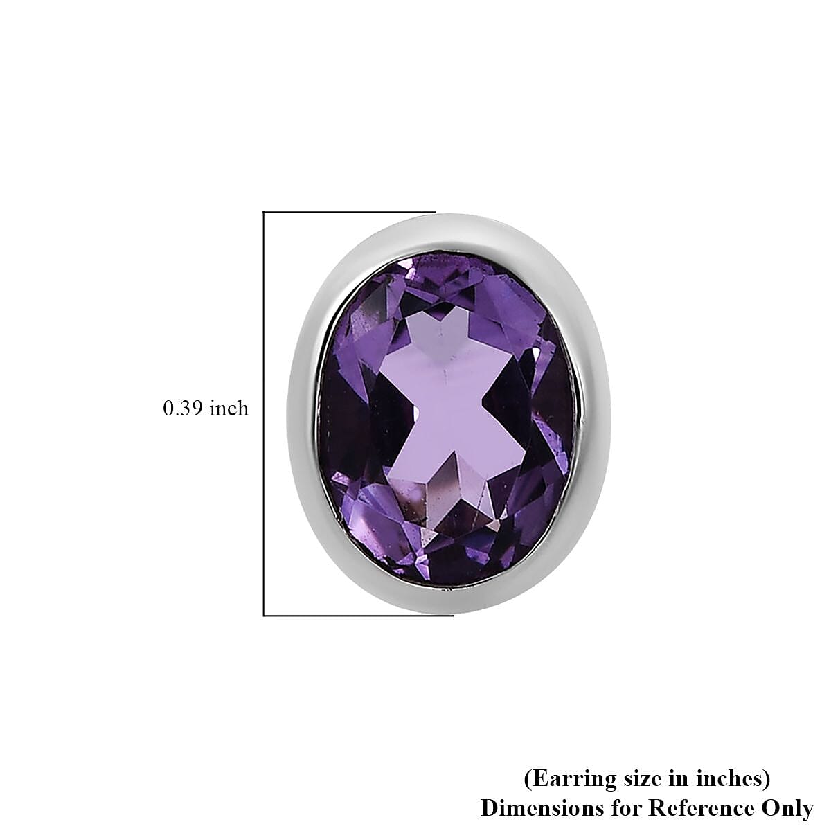 Bali Legacy Amethyst Stud Earrings in Sterling Silver 0.40 ctw