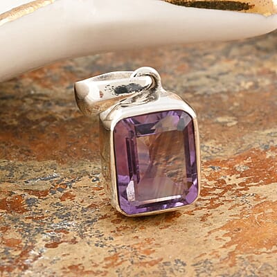 Bali Legacy Amethyst Pendant in Sterling Silver 0.65 ctw