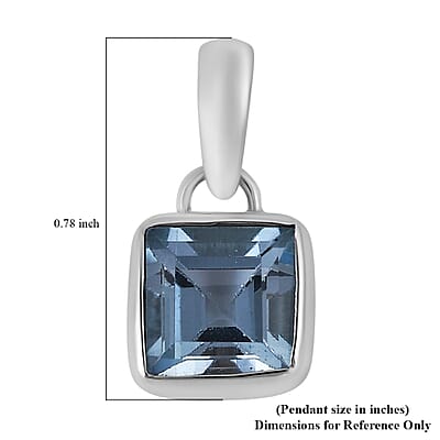 Bali Legacy Sky Blue Topaz Pendant in Sterling Silver 0.65 ctw