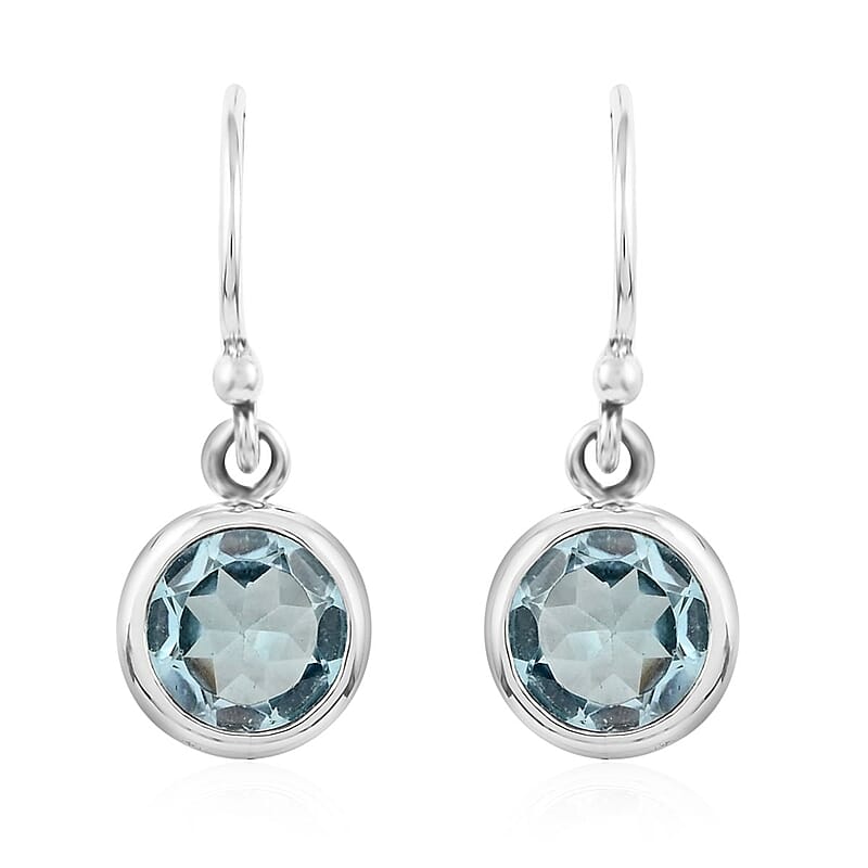 Bali Legacy Sky Blue Topaz Earrings in Sterling Silver 0.60 ctw