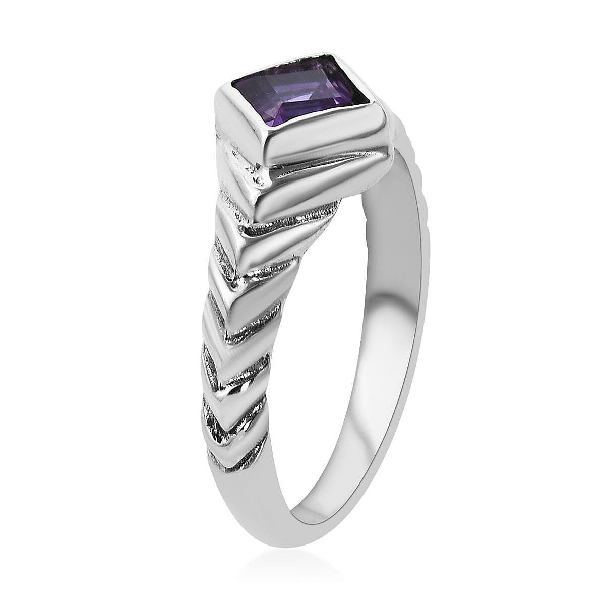 BALI LEGACY Amethyst Ring in Sterling Silver (Size 10.0) 0.15 ctw image number 3