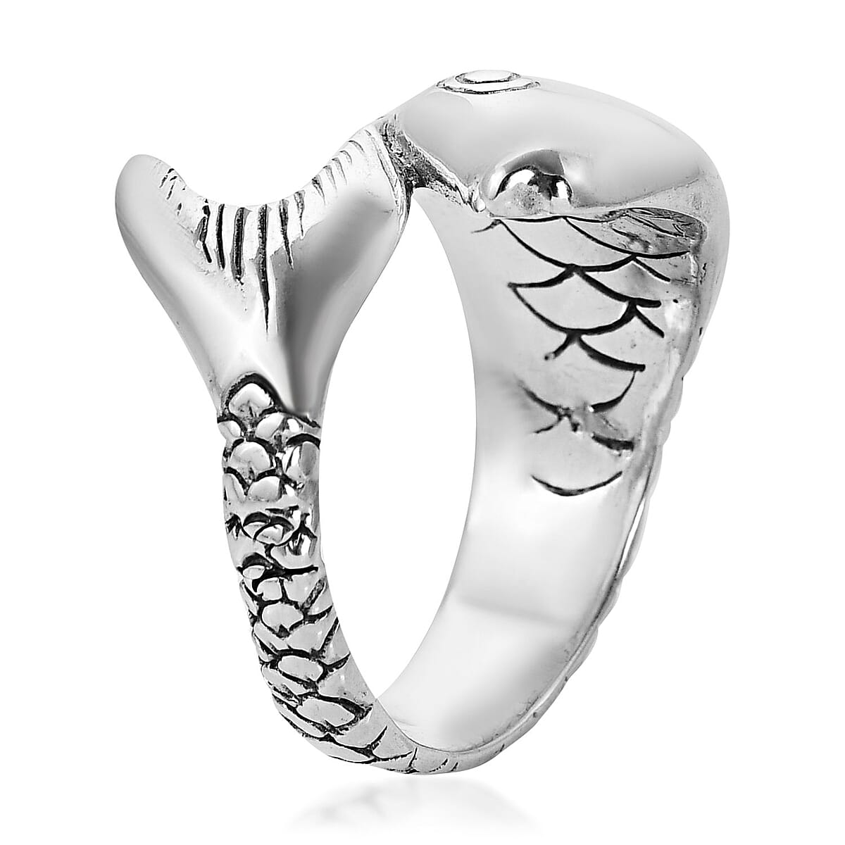BALI LEGACY Sterling Silver Fish Ring (Size 8.0) (7 g) image number 3