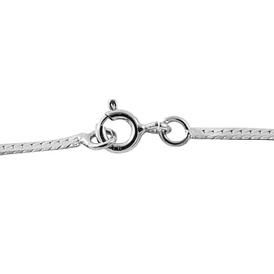 Kashmir Kyanite and White Zircon 11.60 ctw Necklace in Platinum Over Sterling Silver 18 Inches