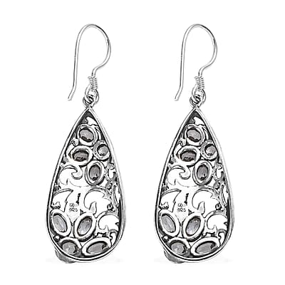 Artisan Crafted Brazilian Goshenite Dangle Earrings in Sterling Silver 2.85 ctw