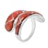 SANTA FE Style Plum Coral Wrap Ring in Sterling Silver (Size 6.0) 3.85 ctw image number 3