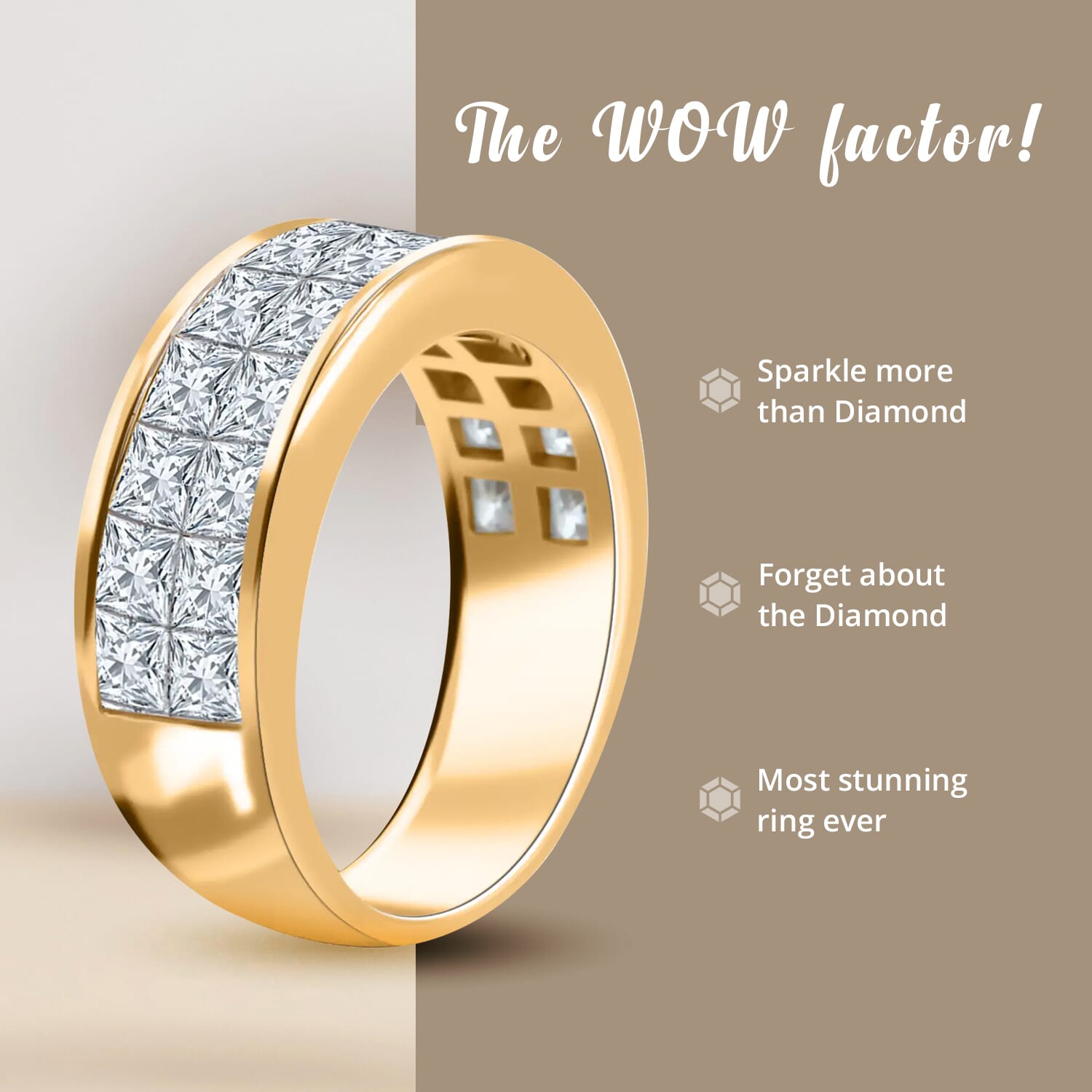 Buy Moissanite 4.50 ctw Half Eternity Band Ring ,Moissanite Buy Moissanite 4.50 ctw Half Eternity Band Ring ,Moissanite