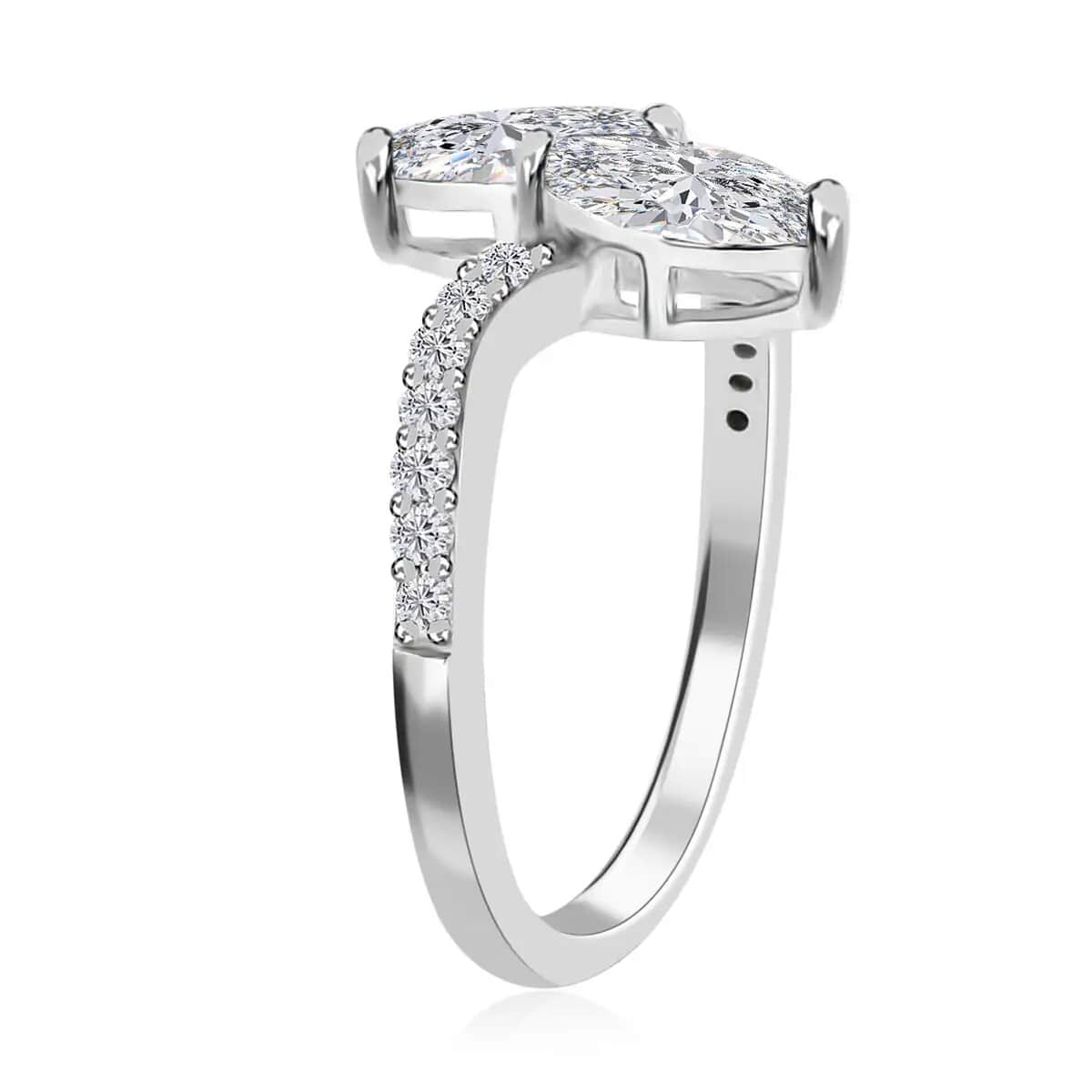 Moissanite Snake Inspired Eternal Love Ring in Platinum Over Sterling Silver 1.35 ctw image number 4