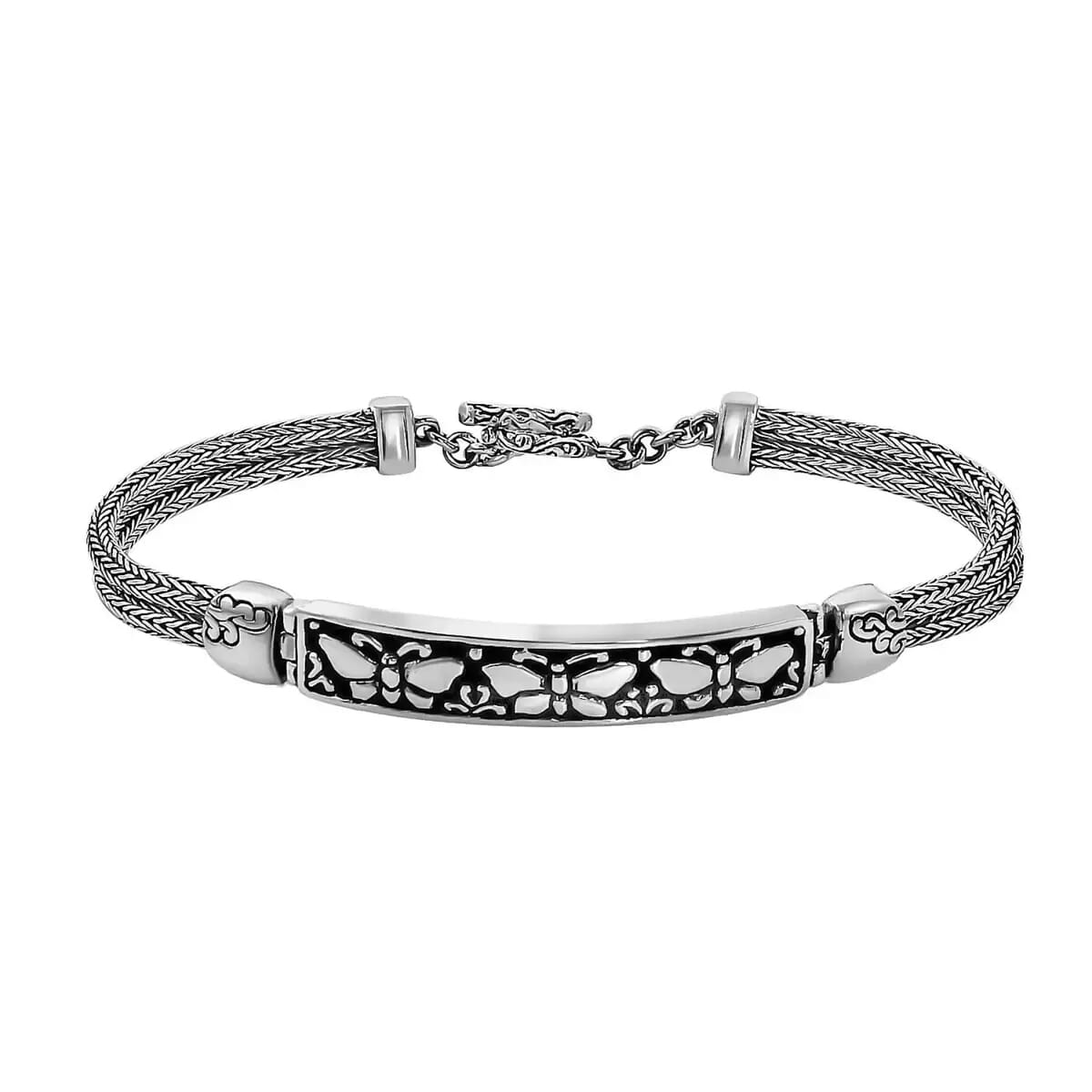 Pure silver bracelet best sale for womens with grams