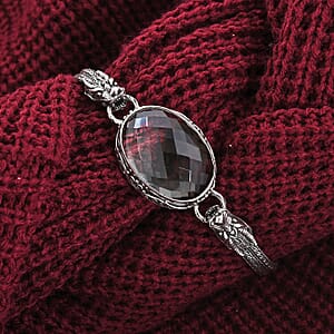 Bali Legacy Montezuma Prasiolite Dragon Bracelet in Sterling Silver (7.50 In) 50.00 ctw