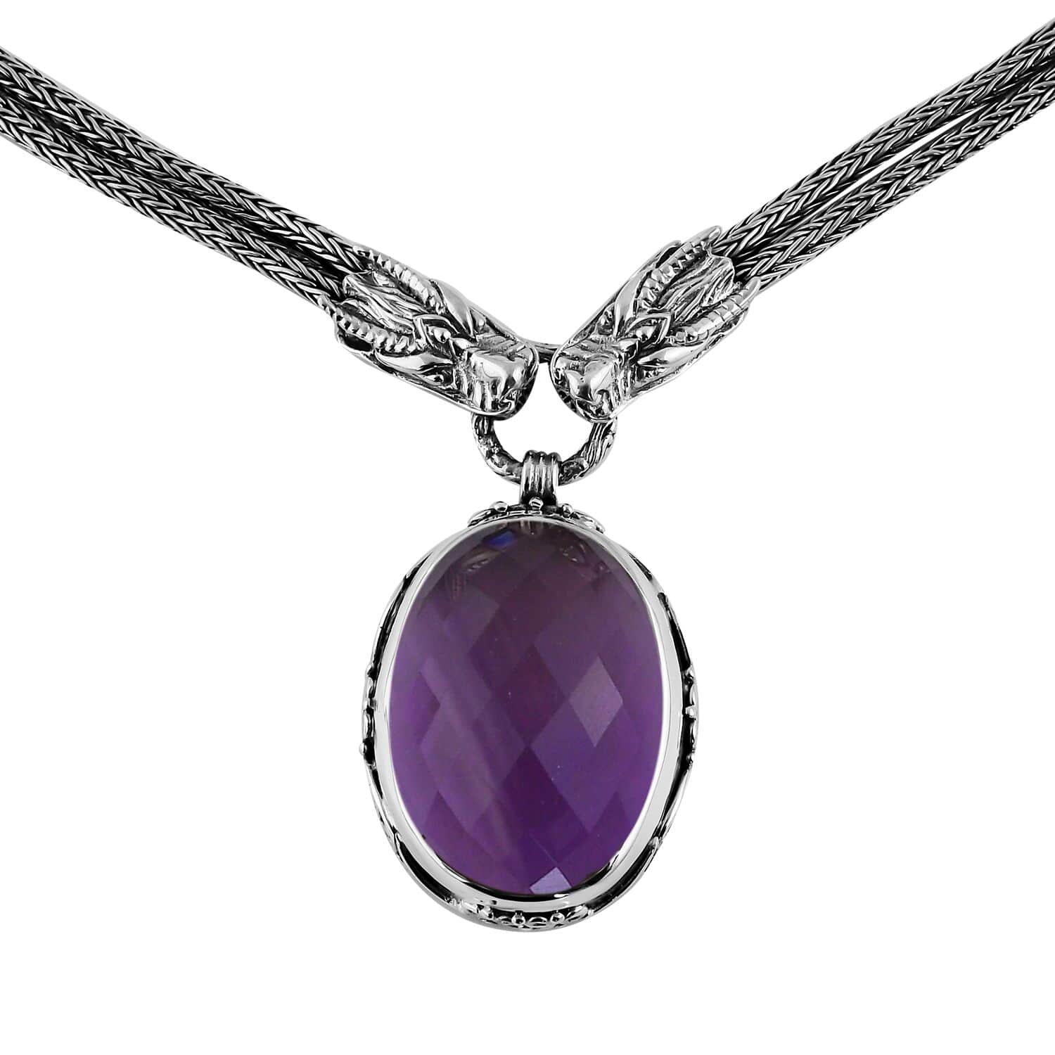 Amethyst Dragon Necklace