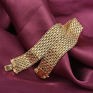 Maestro Gold Collection Italian 14K Yellow Gold 12.5mm Bismark Bracelet (7.50 In) 7.90 Grams