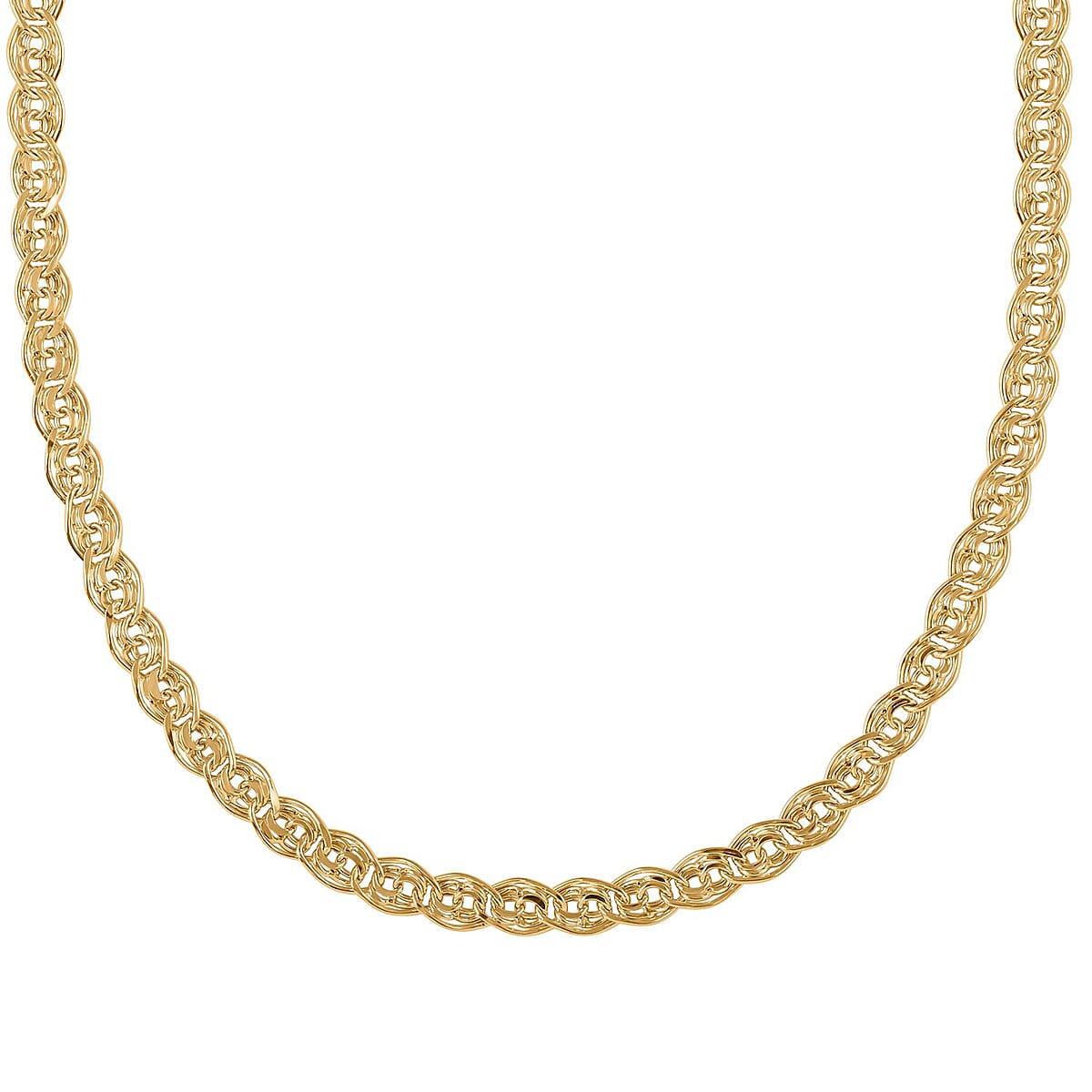 Maestro Gold Collection Italian 14K Yellow Gold 5.5mm Fancy Necklace 18 Inches 7.3 Grams image number 4
