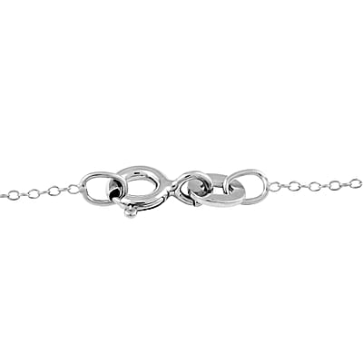Sterling Silver Heart Pendant Necklace 18 Inches 3.20 Grams