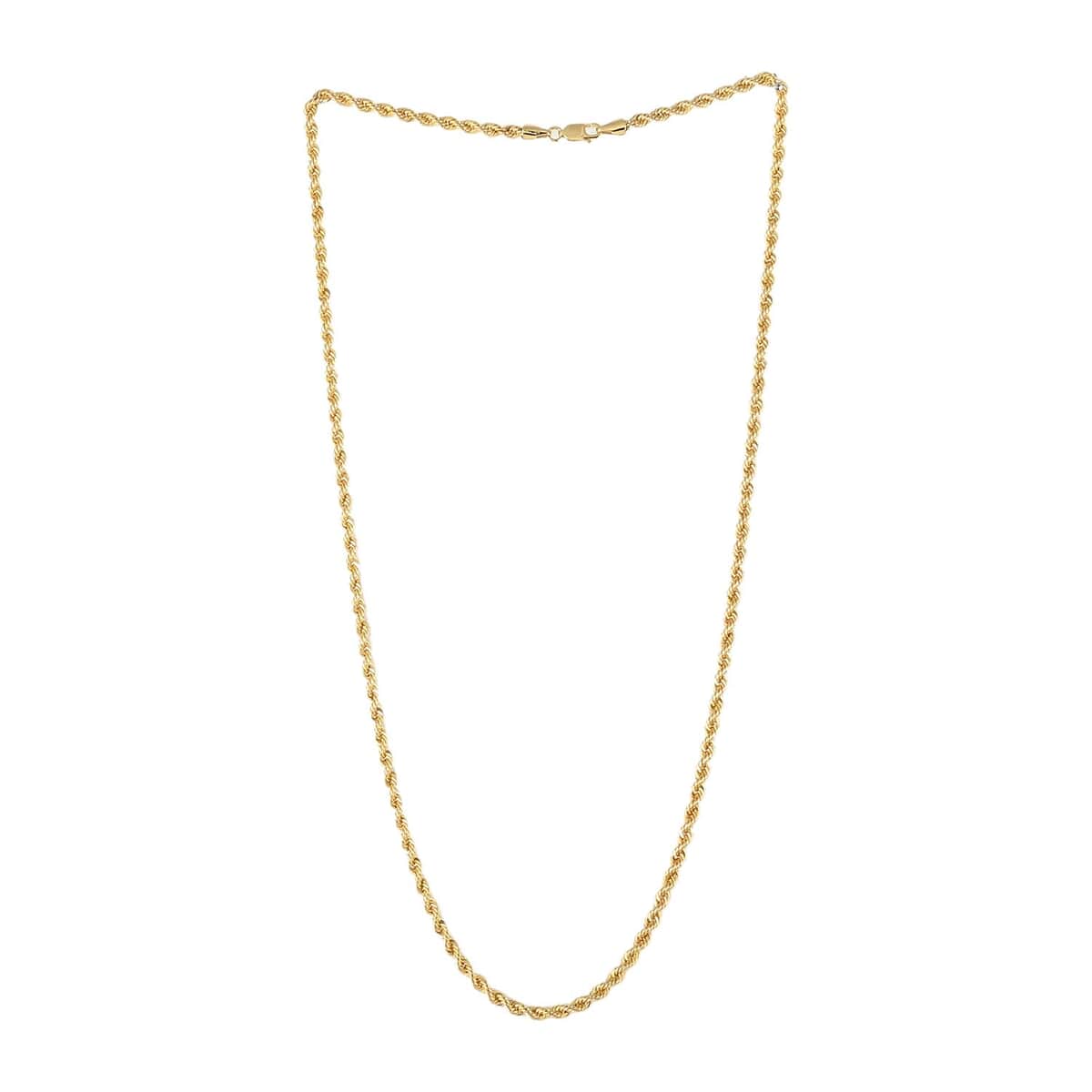 3mm Rope Chain Necklace in 10K Yellow Gold 4.80 Grams 22 Inches image number 3