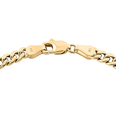 Italian 10K Yellow Gold 4mm Miami Cuban Bracelet (8.00 In)