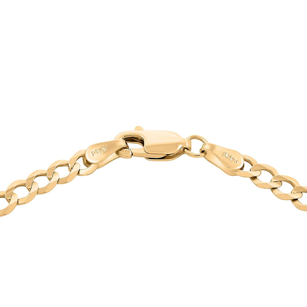 Italian 14K Yellow Gold 4.3mm Miami Cuban Bracelet (8.00 In) 3.40 Grams image number 3
