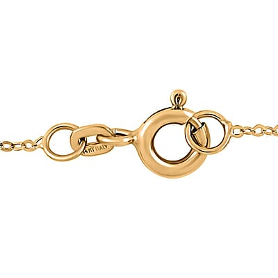 14K Yellow Gold Cornicello Italian Horn Good Luck Pendant Charm Necklace 18 Inches 1.48 Grams