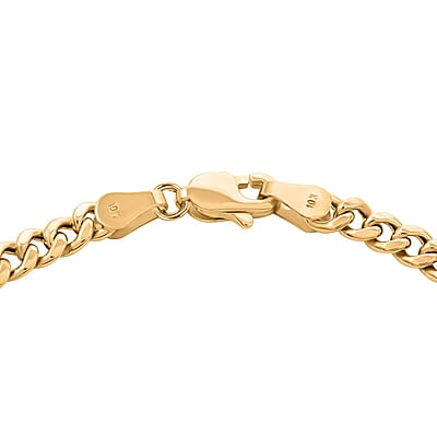 Italian 10K Yellow Gold 4mm Miami Cuban Bracelet (8.00 In) 3.10 Grams