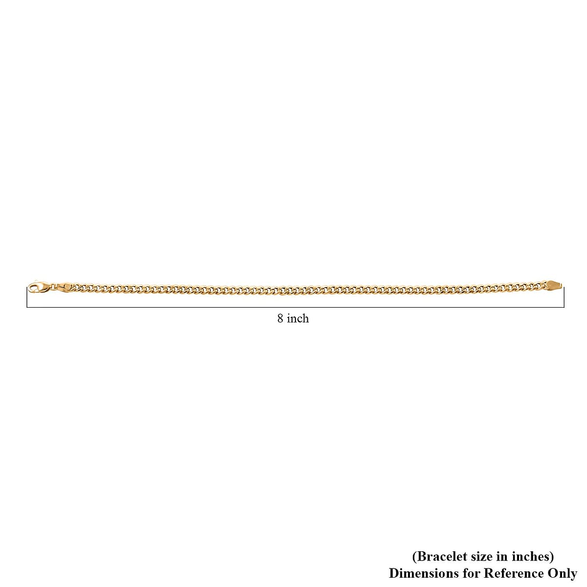 Italian 10K Yellow Gold 4mm Miami Cuban Bracelet (8.00 In) 3.10 Grams image number 4