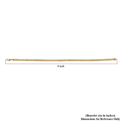 Italian 10K Yellow Gold 4mm Miami Cuban Bracelet (8.00 In) 3.10 Grams