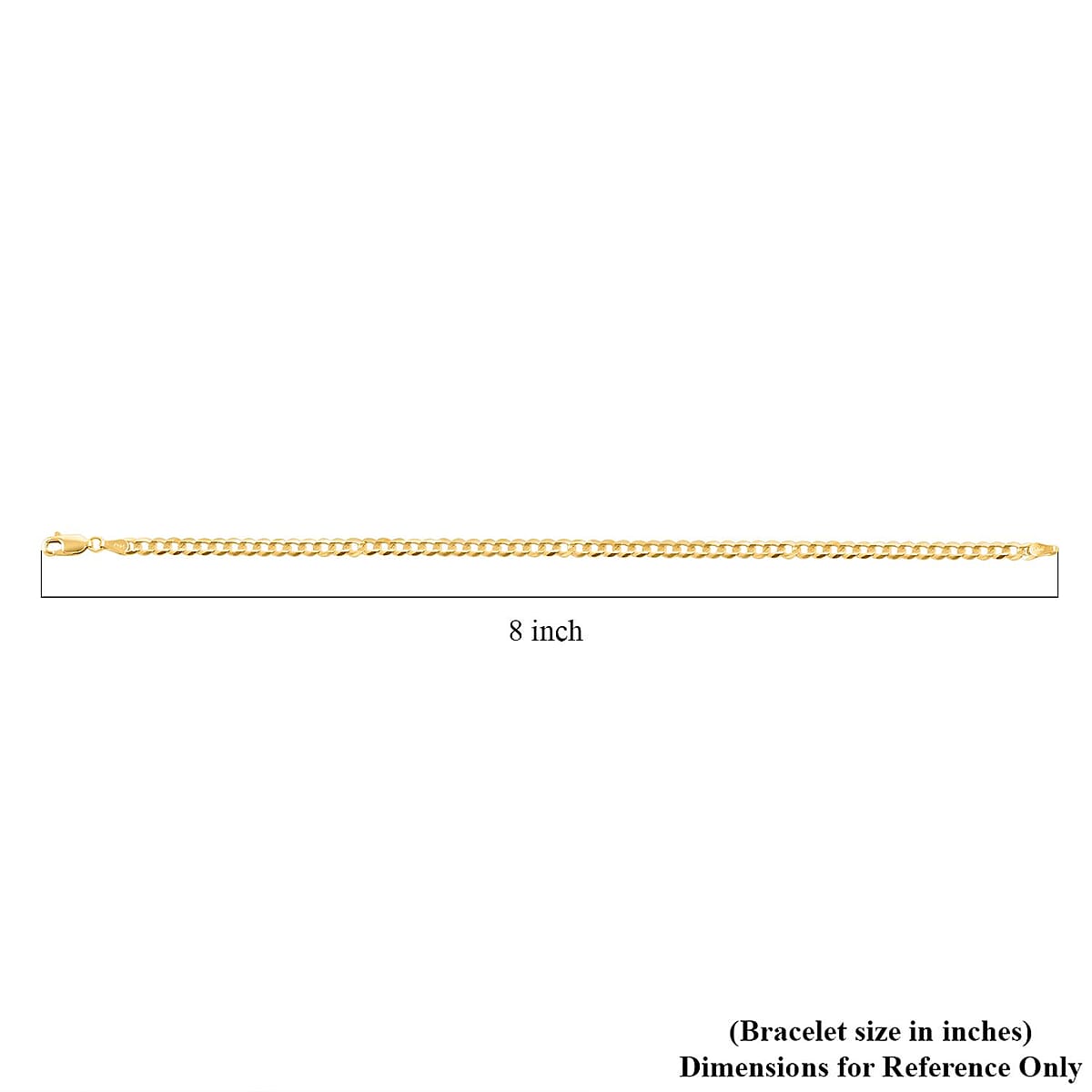 Italian 14K Yellow Gold 4.3mm Cuban Bracelet (8.00 In) 3.40 Grams image number 4