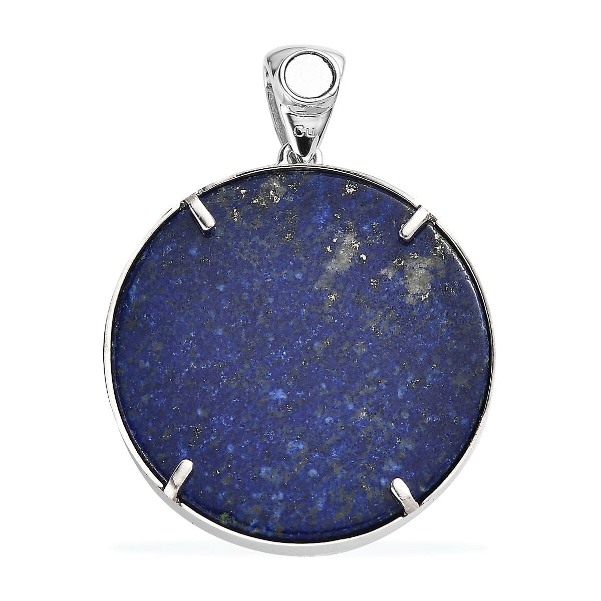 Lapis Lazuli Celestial Pendant in Platinum Over Copper with Magnet 60.85 ctw image number 4