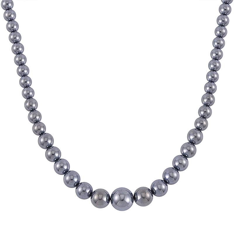 Beads Necklace, Terahertz Beads Necklace, Graduation Necklace, Sterling Silver Necklace For Women, Princess Length Necklace, with Magnetic Lock Necklace 182.50 ctw