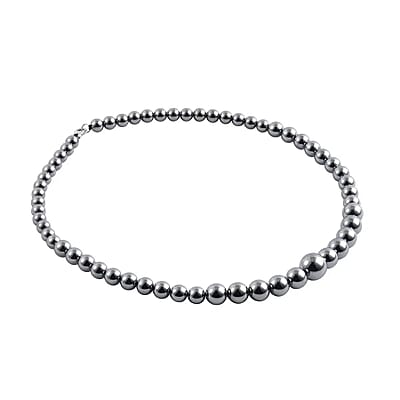 Beads Necklace, Terahertz Beads Necklace, Graduation Necklace, Sterling Silver Necklace For Women, Princess Length Necklace, with Magnetic Lock Necklace 182.50 ctw