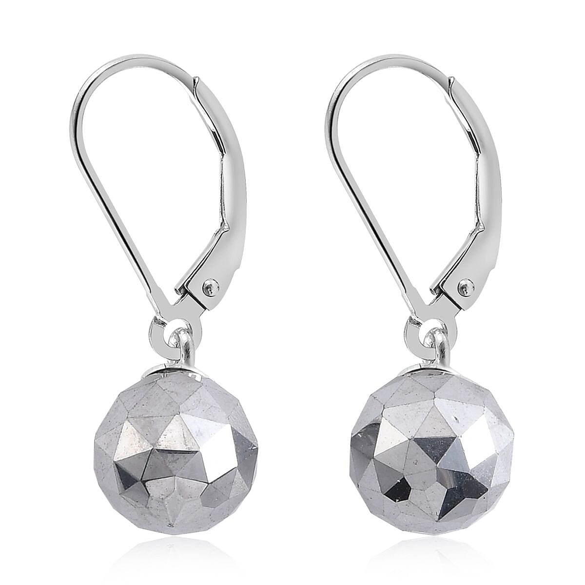 Terahertz Lever Back Earrings in Sterling Silver 27.50 ctw image number 3