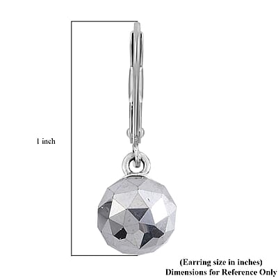 Terahertz Lever Back Earrings in Sterling Silver 27.50 ctw