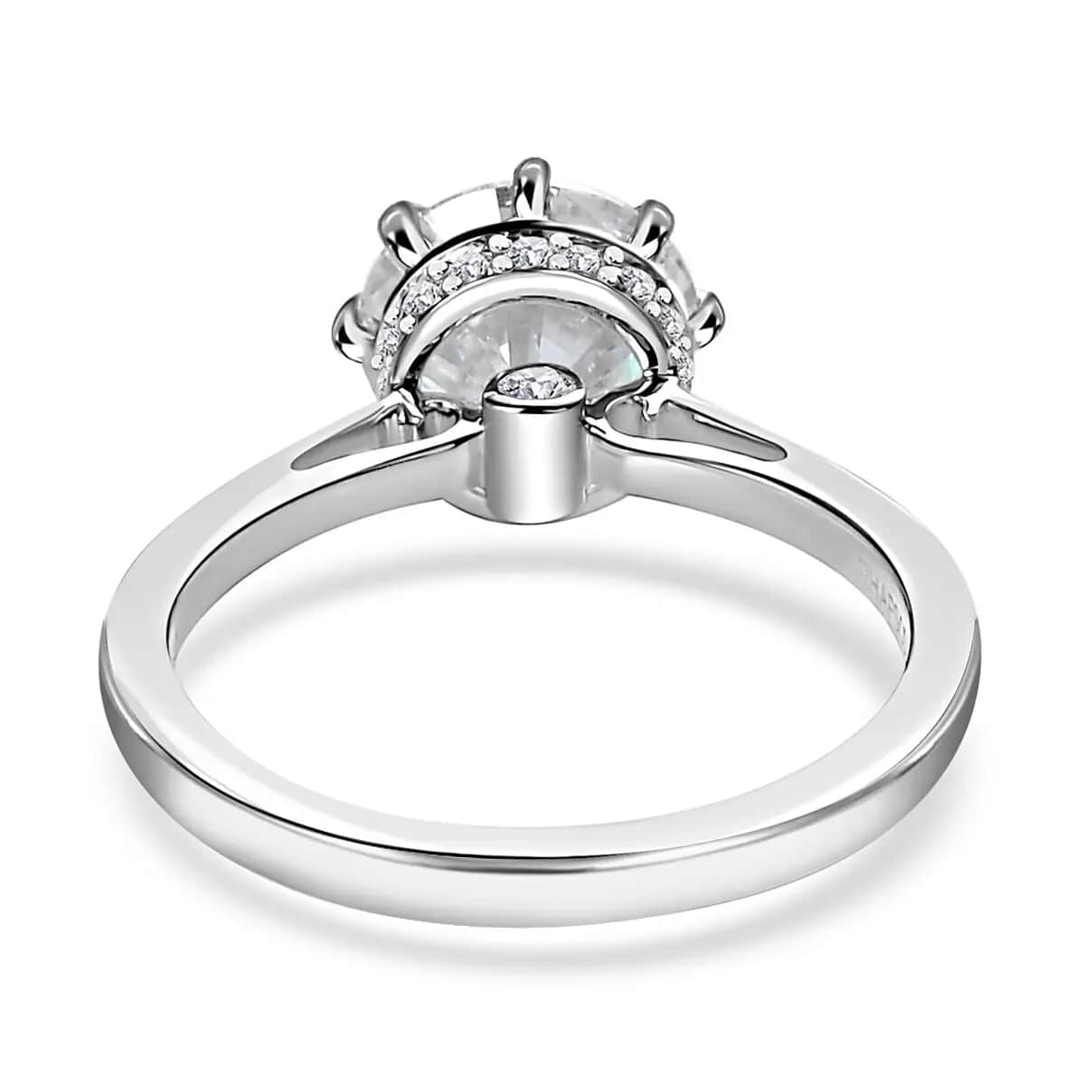 950 Platinum Moissanite Ring, Moissanite Solitaire Ring, 950 Platinum Ring, Wedding Ring, Promise Rings 4.25 Grams 2.35 ctw (Size 6) image number 5