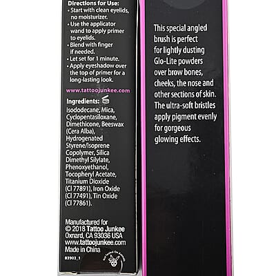 Closeout Tattoo Junkee Glo-Lite Brush & Eyeshadow Primer