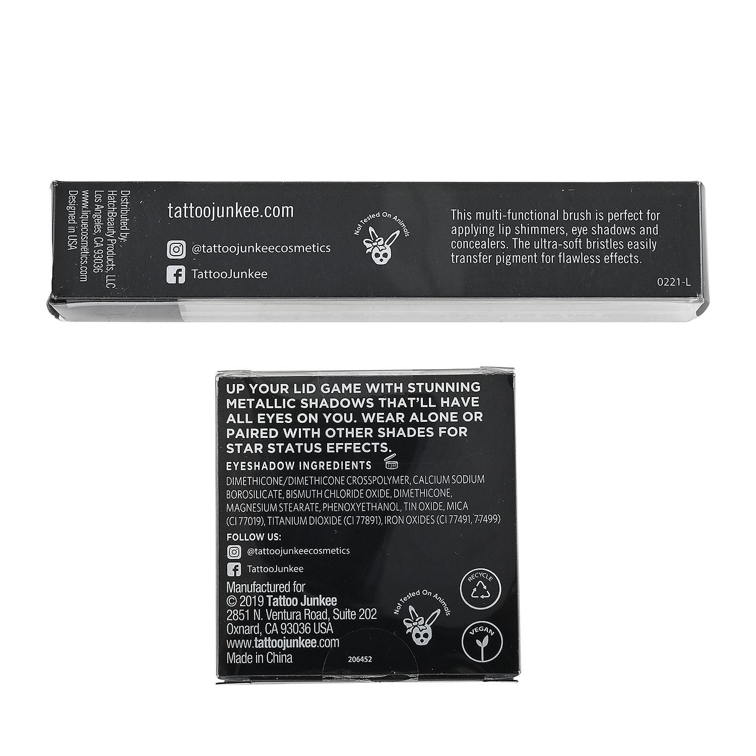 Closeout Tattoo Junkee Effects Brush & Eyeshadow