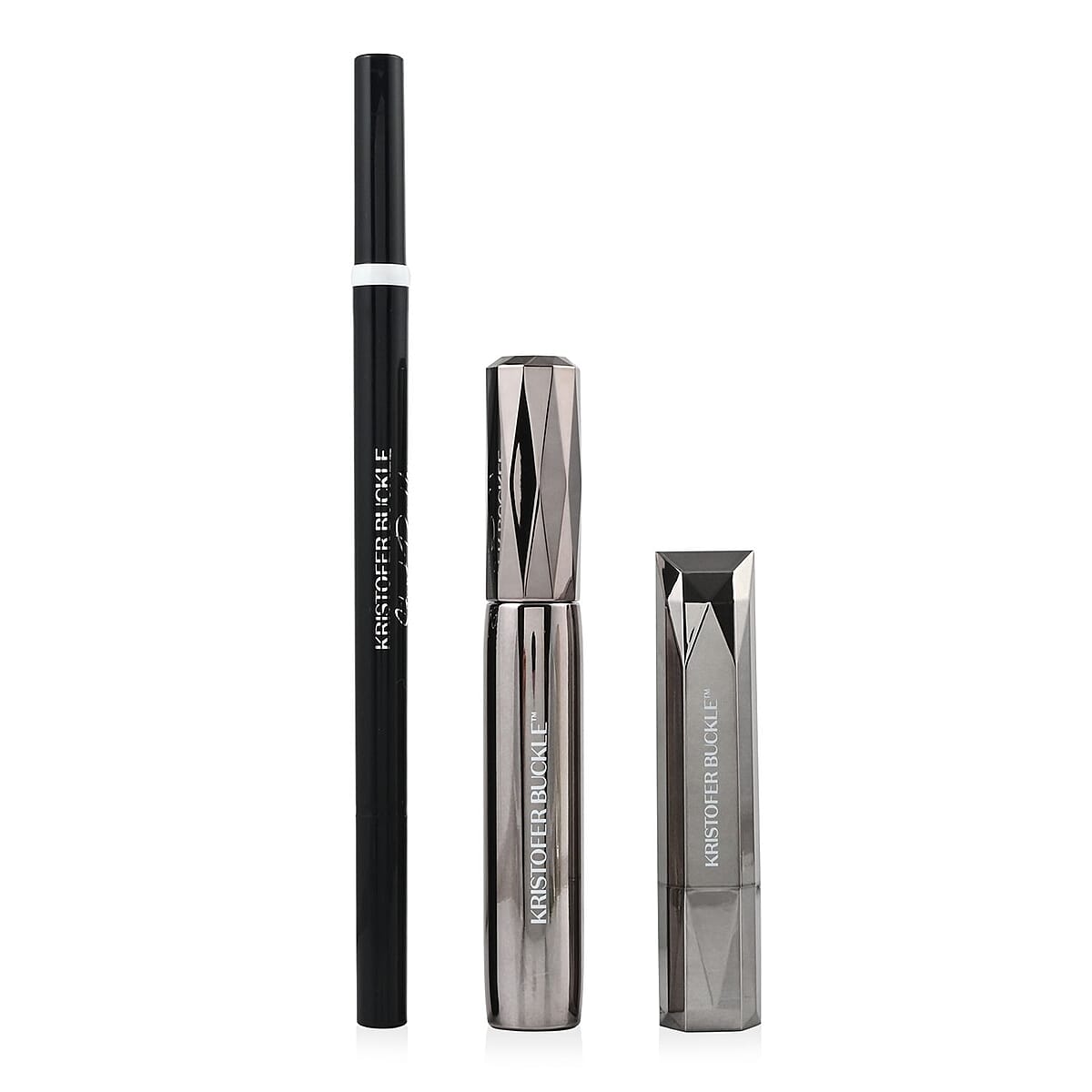 Closeout Kristofer Buckle Set of 3 Mascara, Liquid Eyeliner + Corrector, and Longwear Lipstick image number 0