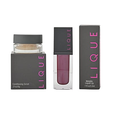 Closeout Lique Set of 2 Conditioning Scrub & Liquid Lip