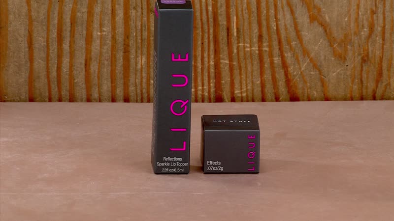 Closeout Lique Set of 2 Lipstick & Highlighter