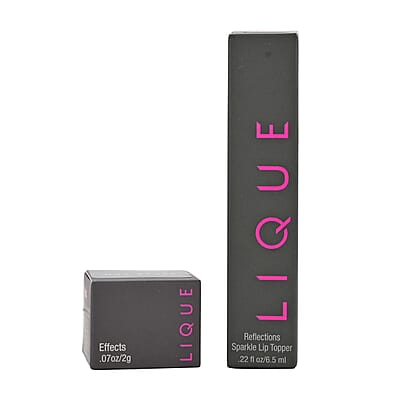 Closeout Lique Set of 2 Lipstick & Highlighter