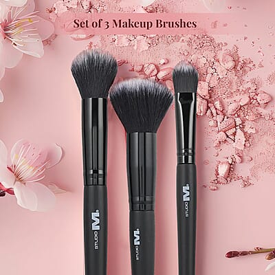 Closeout Studio M Set of 3 Makeup Brushes (Powder, Total Face, Foundation Brush)
