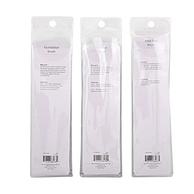 Closeout Studio M Set of 3 Makeup Brushes (Powder, Total Face, Foundation Brush)