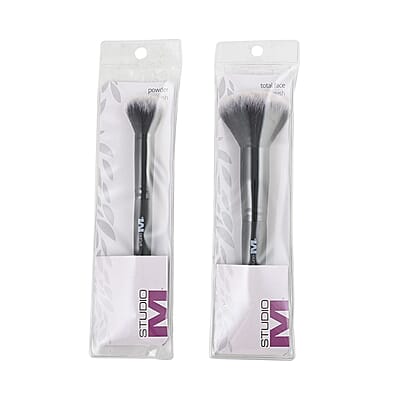 Closeout Studio M Set of 2 Makeup Brushes (Total Face & Powder)