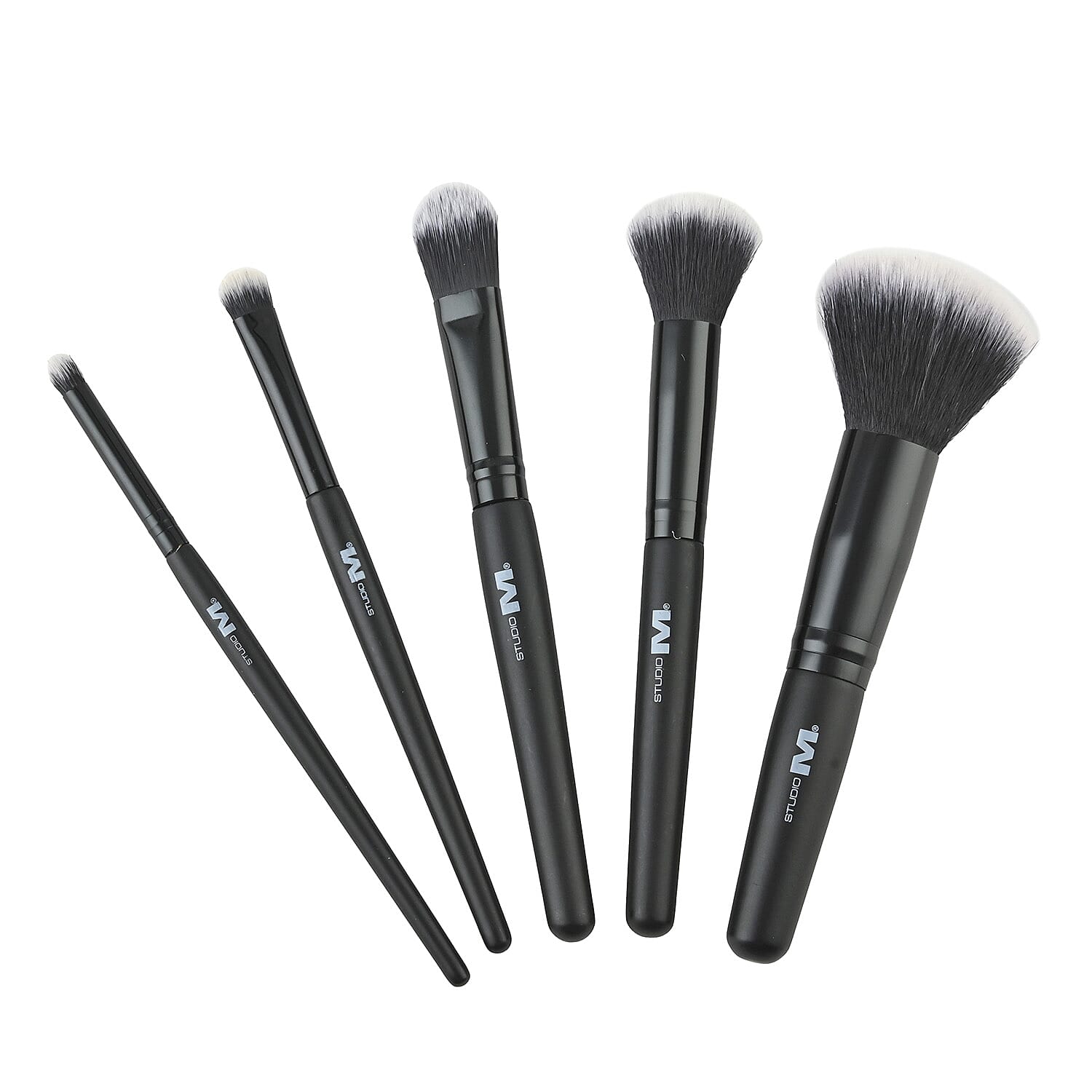 Closeout Studio M Set of 5 Makeup Brushes (Powder, Total Face, Foundation, Eye Crease, and Eyeshadow)