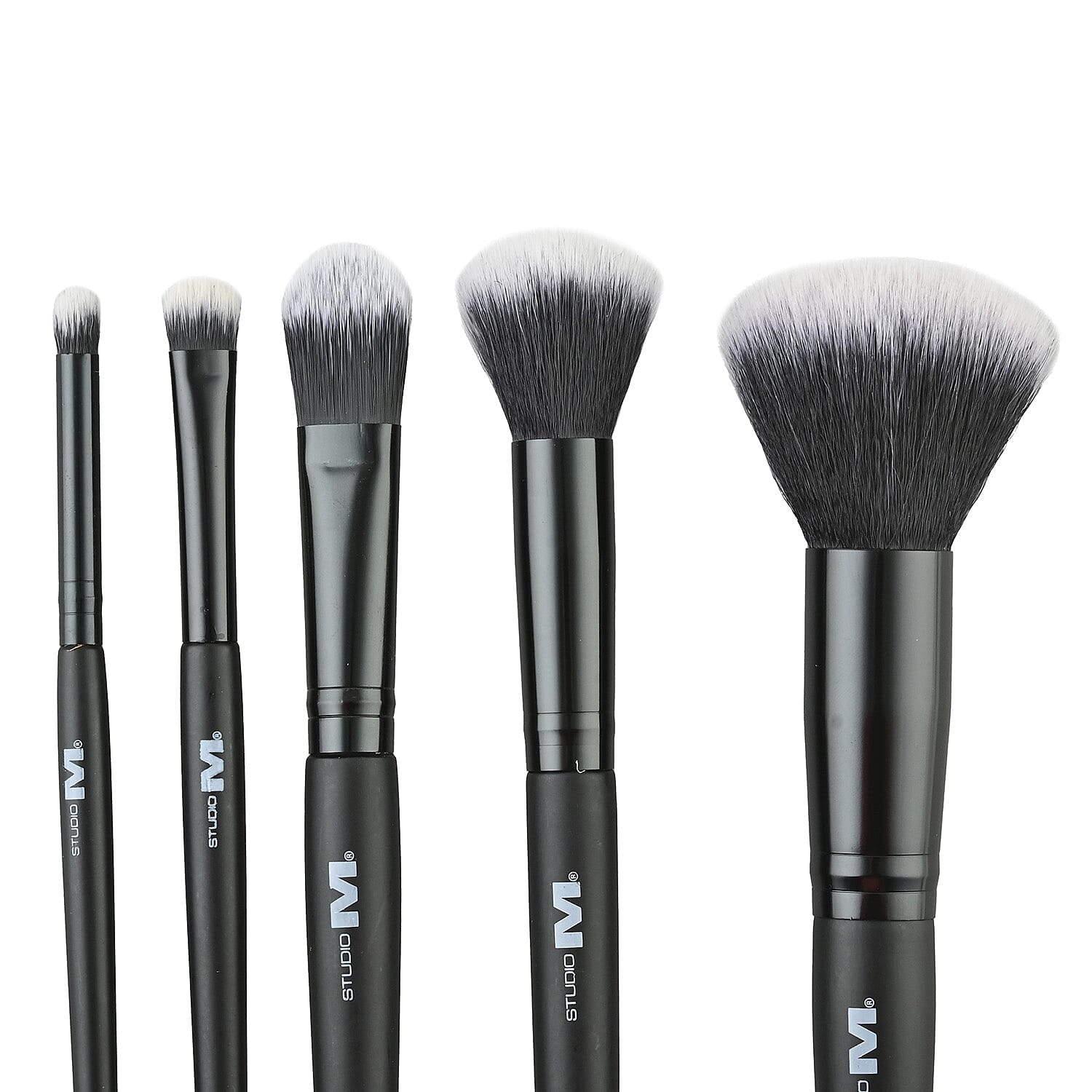 Closeout Studio M Set of 5 Makeup Brushes (Powder, Total Face, Foundation, Eye Crease, and Eyeshadow)