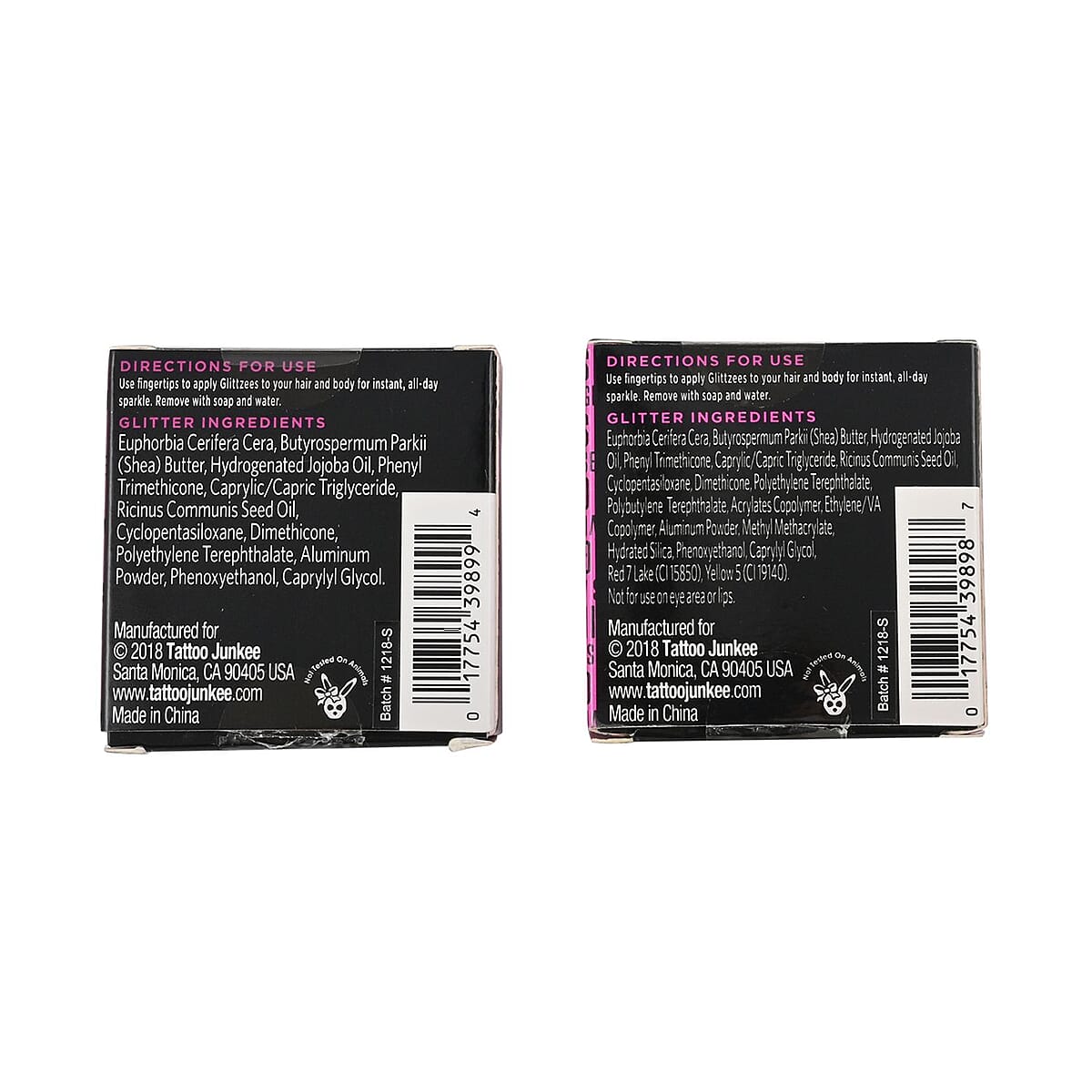 Closeout Tattoo Junkee Set of 2 Hair and Body Glittler image number 4
