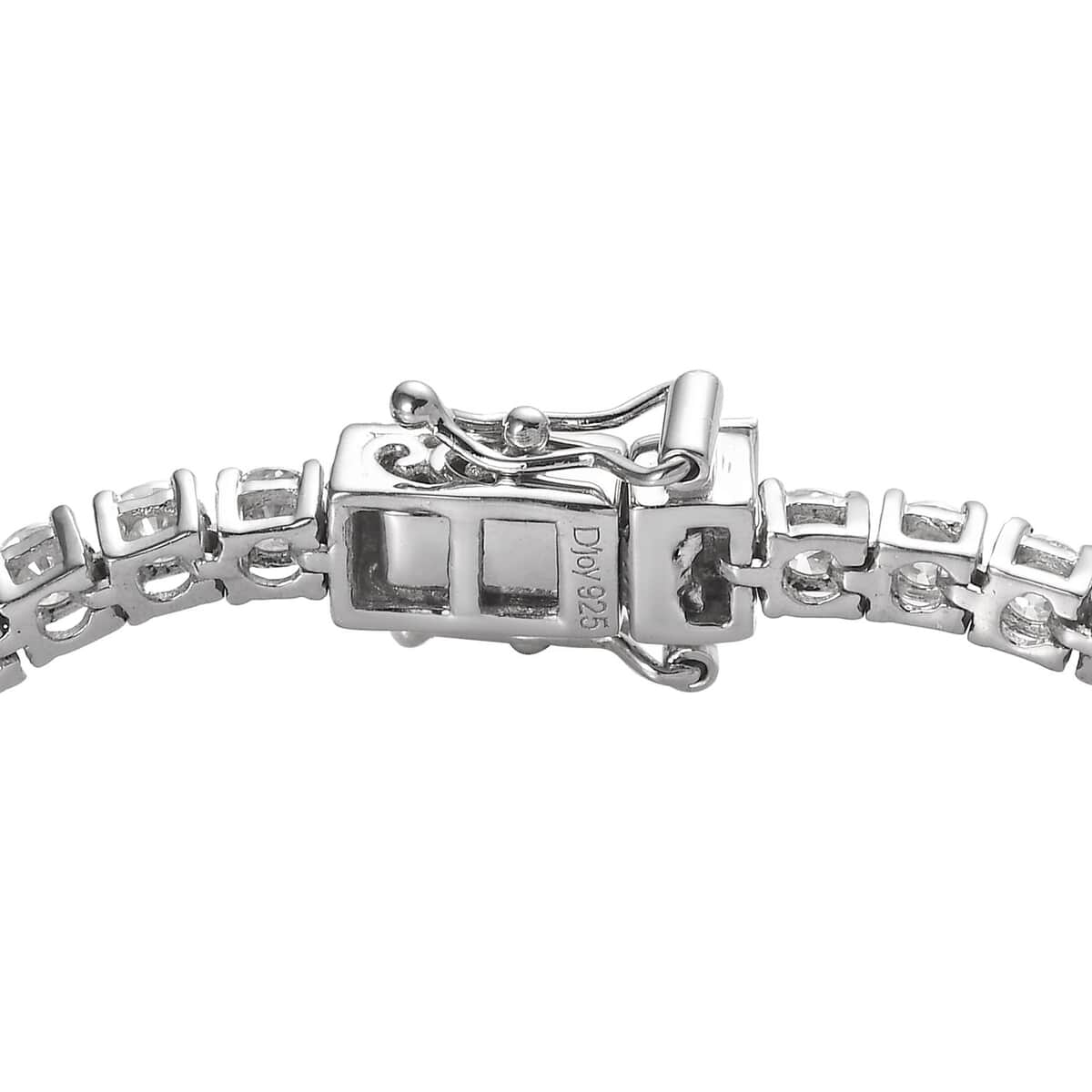 Moissanite Tennis Bracelet, Moissanite Bracelet, Line Bracelet, Platinum Over Sterling Silver Bracelet (7.25 In) 5.20 ctw image number 3