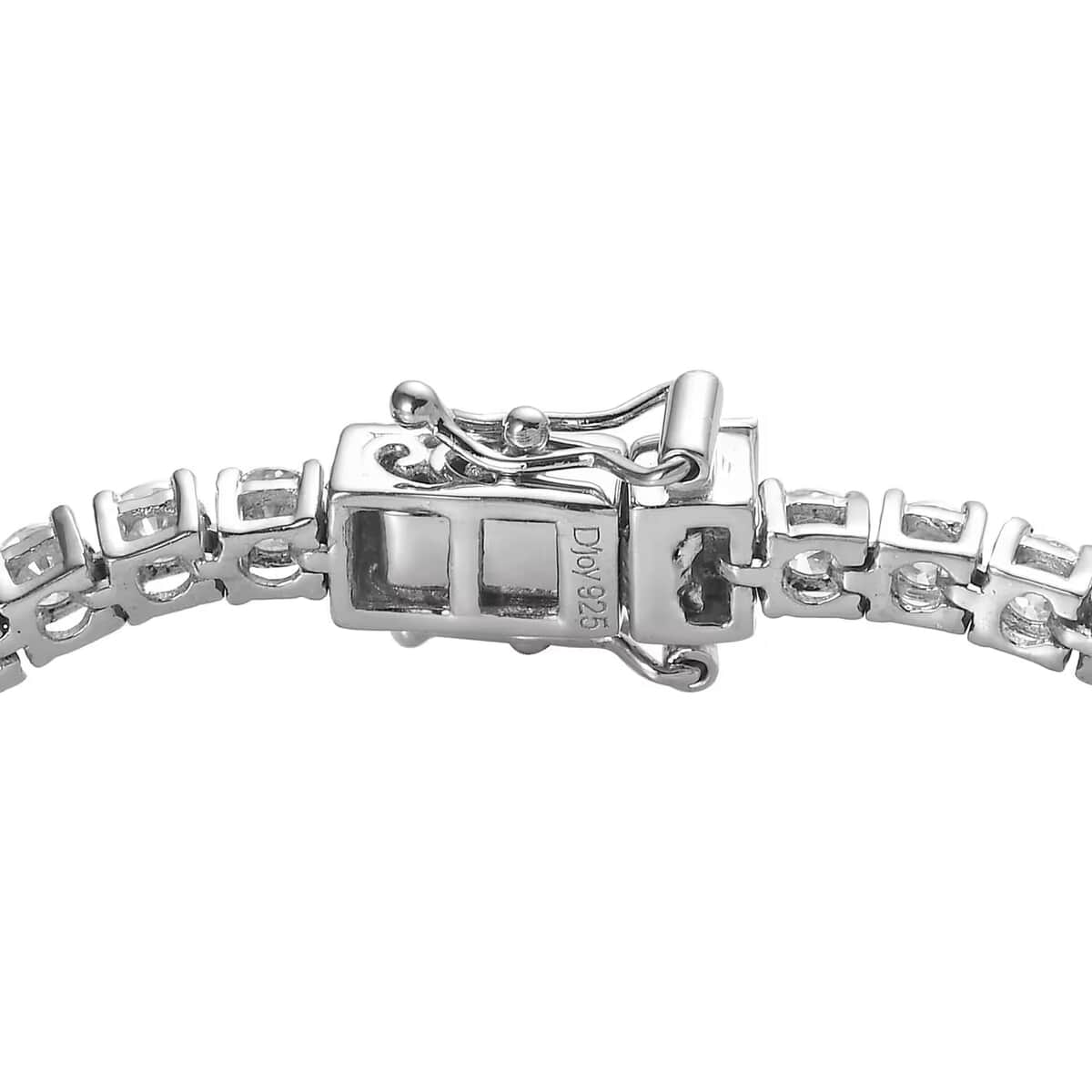 Ankur Treasure Chest Moissanite Tennis Bracelet |Moissanite Bracelet | Line Bracelet |Platinum Over Sterling Silver Bracelet (8.00 In) 6.15 ctw image number 7